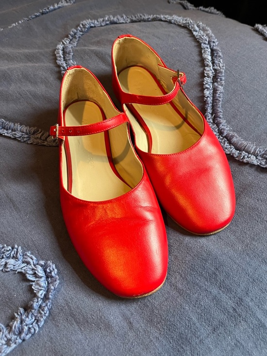Freda Salvador Shoes - Freda Salvador Red Mary Jane Flats